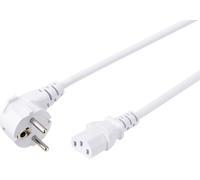 Sygonix SY-5043438 appareils IEC Câble de raccordement blanc 5.00 m