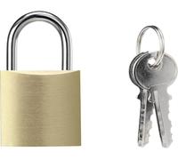 Sygonix SY-5044454 Cadenas 32 mm fermeture partiellement identique laiton avec serrure à clé