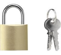 Sygonix SY-5044454 Cadenas 32 mm fermeture partiellement identique laiton avec serrure à clé