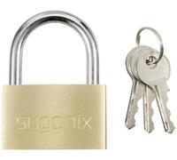 Sygonix SY-5045286 Cadenas 49 mm fermeture partiellement identique or-jaune avec serrure à clé