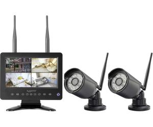 Sygonix SY-6330454 radio-Set pour caméra de surveillance avec 2 caméras 1280 x 720 pixels 2.4 GHz