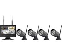 Sygonix SY-6330456 radio-Set pour caméra de surveillance avec 4 caméras 1280 x 720 pixels 2.4 GHz