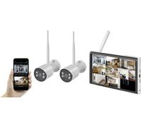 Sygonix SY-6330458 radio-Set pour caméra de surveillance 8 canaux avec 2 caméras 1920 x 1080 pixels 2.4 GHz