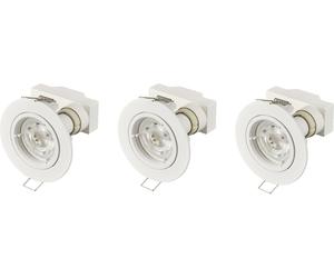 Sygonix SY-6417588 Luminaire à LED encastrable jeu de 3 LED GU10 3 W blanc