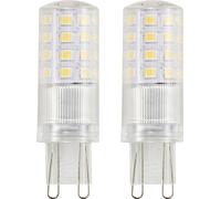 Sygonix SY-6442040 LED CEE E (A - G) G9 forme de poire 4.8 W = 48 W blanc chaud (Ø x L) 18 mm x 59 m