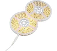 Sygonix SY-6612924 Ruban LED (Set complet) avec connecteur mâle/femelle 12 V/DC 10000 mm blanc chaud 1 pc(s)