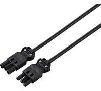 Sygonix SY-6676356 Cordon de rallonge noir 1 m