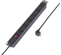 sygonix SY-6736980 multiprise 19 Zoll 6fach Noir Schutzkontakt 1 pc(s)