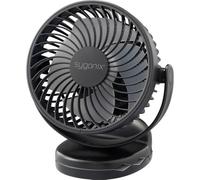 sygonix Ventilateur sans fil 4 W noir avec batterie