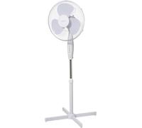 Sygonix Ventilateur sur pied 50 W (Ø x H) 600 mm x 1200 mm blanc oscillant, hauteur réglable