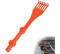 SYH&AQYE Brosse de Nettoyage de gouttières à poignée rotative, Mini-râteau for enlever Les Feuilles et Les débris des toits et des gouttières, même dans Les Zones Difficiles d'accès.