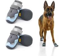 SYH&AQYE Chaussures for Chiens, Bottes for Chiens, Protections de Pattes, Bottes en Maille Respirante for Chiens, Protections de Pattes for chaussée Chaude, été, Hiver, Neige(6)