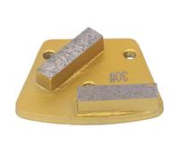 SYH&AQYE Disque de Meulage de Sol Trapézoïdal 3 Pièces, 2 Dents Longues, Chaussures de Meulage de Haute Dureté à Grain 30 pour Meuleuse de Sol en Béton