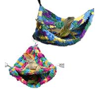 SYH&AQYE Hamac Doux for Reptiles, hamac Doux for Reptiles, balançoire Suspendue Respirante avec Crochets adhésifs puissants for lézard Gecko caméléon 2 pièces