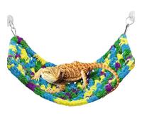 SYH&AQYE Hamac Doux for Reptiles, hamac Doux for Reptiles, lit de Dragon Barbu Double Couche Suspendu avec ventouses, Jouets for lézard, caméléon, Gecko