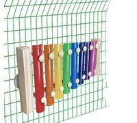 SYH&AQYE Jouet Xylophone de Poulet coloré, Jouet Xylophone drôle Suspendu for Poulet Poussin Oiseau Perroquet Perroquet Perruche perruches Oiseaux d'amour