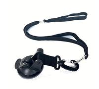SYH&AQYE Laisse de Bain for Chien avec Ventouse puissante, Laisse de Maintien en Nylon Souple for Le toilettage et la Douche des Chiens et Chats(Noir)