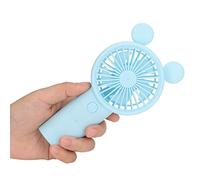 SYH&AQYE Mini Ventilateur Portable, Petit Ventilateur Portatif, Petit Ventilateur à Main Rechargeable par USB, Ventilateur Personnel Fonctionnant sur Batterie pour les Déplacements Intérieu (Bleu)