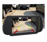 SYH&AQYE Moniteur de Rétroviseur Durable 7 Pouces écran de Voiture Rétroviseur LCD Moniteur de Gradation Automatique Accessoires de Caméra de Recul Suspendus pour Caméra de Recul