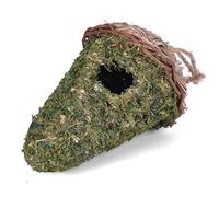 SYH&AQYE Nid d'oiseau 2 pièces, nichoir à Herbe Verte, cabane à Oiseaux, Maisons de colibris Vert Mousse, Lieu de Repos Confortable for la décoration de Cour extérieure