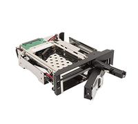 SYH&AQYE Plateau de Disque Dur Double Baie, Plateau de Disque Dur Interne 2,5 Pouces 3,5 Pouces, Vitesse de 6 Gbps, Fonction D'échange à Chaud, Plateau de Disque Dur en Acier Inoxydable