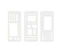 SYH&AQYE Pochoirs de Planification Flexibles Faits Main, modèle d'enregistrement Flexible Fait Main, pochoirs de Planification réutilisables for journalisation, Calendrier, listes de contrôle