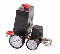 SYH&AQYE Pressostat De Compresseur d'air, Pression avec Régulateurs De Contrôle De Soupape Jauge 90-120PSI Soupape De Sécurité à 4 Ports Pièces De Compresseur d'air pour Une Application étendue