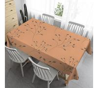 Syhi Qlty Nappe Rectangulaire 150x300 Polyester - Feuille Nappe de Table - Exterieur Lavable Nappes Anti Tache Rectangle pour Pique Nique Fête Cuisine Salon Restaurant - Usine