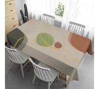 Syhi Qlty Nappe Rectangulaire 150x300 Polyester - Géométrique Moderne Nappe de Table Exterieur Lavable Nappes Anti Tache Rectangle pour Pique Nique Fête Cuisine Salon Restaurant - Treillis(A229)