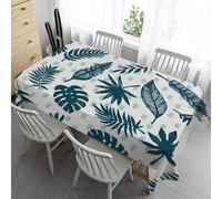 Syhi Qlty Nappe Rectangulaire 150x300 Polyester - Plantes Nappe de Tables Exterieur Lavable - Vert Nappes Anti Tache Rectangle pour Pique Nique Fête Cuisine Salon Restaurant - V139