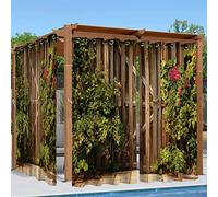 Syhi Qlty Rideaux d'extérieur Imperméable, Rideau Occultant Thermiques Rideau Exterieur Terrasse Rideau pour Pergola Tonnelle Cabane Jardin, 1 Pièce 132 x 241 cm, 3D Porte de Jardin