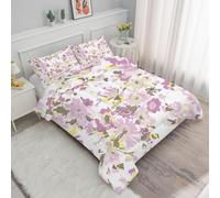 SYHIEGO Couette 140x200 Enfant Floral Couette Imprimée Usine Couette 4 Saisons Édredon Lit 1 Personne 140x200 cm avec 1 Taie d'oreiller 65x65, Réversible Couette sans Housse(A-179)