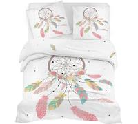 SYHIEGO Housse de Couette 200x200 Adulte Attrape Rêves 2 Personnes Parure de Lit Microfibre 3D Motif Réversible Imprimé Linge de Lit avec Fermeture Eclair avec 2 Taies d'oreiller 65x65cm
