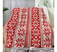 SYHIEGO Petit Plaid Canape Flanelle Noël 130x150 cm, Couverture Enfant Doux Vintage, Bohème, Jeté de Canapé, Couvertures et Plaids Marron pour Lit 1 Personne ou Canapé, Salon -Ad49