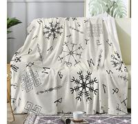 SYHIEGO Petit Plaid Canape Flanelle Vintage 100x130 cm, Couverture Enfant Doux Style Ethnique, Bohème, Jeté de Canapé, Couvertures et Plaids Vert et Jaune pour Lit 1 Personne ou Canapé, Salon -Ad4