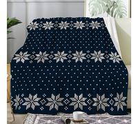 SYHIEGO Plaid Canape Grande Taille Flanelle Noël 150x200 cm, Couverture Lit 2 Personnes Doux Vintage, Bohème, Jeté de Canapé, Couvertures et Plaids Marron pour Lit ou Canapé, Salon -Ad68