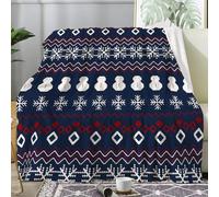 SYHIEGO Plaid Canape Grande Taille Flanelle Noël 230x270 cm, Couverture Lit 2 Personnes Doux Vintage, Bohème, Jeté de Canapé, Couvertures et Plaids Marron pour Lit ou Canapé, Salon -Ad75