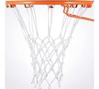 Syhood - Filet de basket-ball de rechange pour tous les temps, compatible avec les cerceaux de basket-ball standard d'intérieur ou d'extérieur, 12 boucles (5 nœuds, blanc)