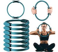 Syhood Lot de 6 anneaux de pilates de 30 cm - Anneau de yoga magique léger et flexible - Équipement d'entraînement pour fitness, physiothérapie, exercice, bras, jambes (vert)
