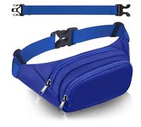 Syican Grand sac banane pour homme et femme avec 3 poches zippées, cadeau pour le sport, les voyages, l'entraînement, sac à bandoulière décontracté mains libres pour iPad Max 7,9" et téléphone de