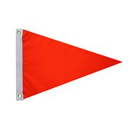 SYII Drapeau orange 30,5 x 45,7 cm pour extérieur, très résistant en nylon de couleur unie pour VUTT, ATV, ATV, attention particulière à l'attention des véhicules utilitaires tout terrain avec 2
