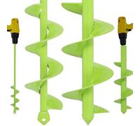 SYITCUN 9 x 40 cm, 4 x 42 cm pour perceuse - Foret de jardin lourd, foret de plantation pour bulbes à fleurs, fleurs et petits arbres - Foret à oignon robuste / Turboplanter & foret de sol pour jardin