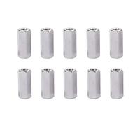 SyiXute 10 Pièces Long Écrou Hexagonal,M8 Écrou de Couplage Hexagonal,Acier au Carbone Long Tige Écrous Hexagonaux pour l'industrie Entre Autres Utilisations (M8*13 * 30mm)
