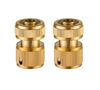 SyiXute 2 Pièce Raccords Rapide Tuyau D'arrosage En Laiton,1/2' Connecteurs de Tuyau D'arrosage pour Tuyau D’arrosage Dans Le Jardin Quick Connectors,2pcs