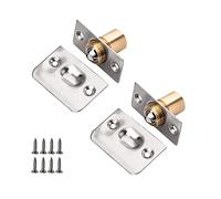SyiXute 2 Pièces Loqueteau à Bille,Acier Inoxydable Fermoir Loquet Bille pour Porte Loquet Bille Réglable Roller Ball Meubles Loquet de Porte avec Vis pour la Maison - Universels et Durables