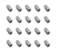 SyiXute 20 Pièces Long Écrou Hexagonal,M5 Écrou de Couplage Hexagonal,Acier au Carbone Long Tige Écrous Hexagonaux pour l'industrie Entre Autres Utilisations (M5*8 * 15mm)