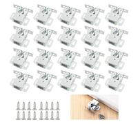 SyiXute 20 Pièces Loqueteaux de Porte Placard,Fermetures à Double Galet en Inox,Fermeture Porte Placard avec 80 Vis pour Tiroir et Portes de Meubles et Armoires