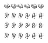 SyiXute 24 Pièces Pince Câble Métallique,Serre-Câble M2,Clips de Câble en Acier Inoxydable Pour Câble D’Acier 2mm,Simplex Clips Pour Les Chantiers de Construction et Les Navires