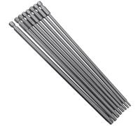 SyiXute 8 Pièces Embout Tournevis Torx Magnétiques,Extra Long 200mm Tamper Proof Tournevis Torx en Acier S2,Tige Hexagonale de 1/4" T8/T10/T15/T20/T25/T27/T30/T40 pour Tournevis Électrique Manuel