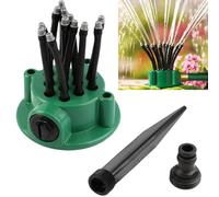 Syiyunran Arroseur Rotatif Pelouse Asperseur Automatique Arrosage De Jardin Gazon D'Irrigation - 1 Pièce, Vert, Système D'arrosage Souterrain, pour Le Potager Multi Tête Arroseures Oscillant